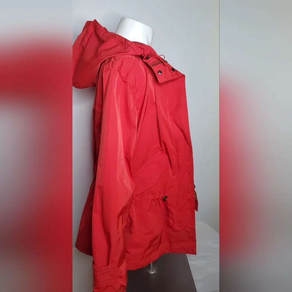 Coach Hooded Size L Red Jacket - Utility Jacker - Picture 3 of 10